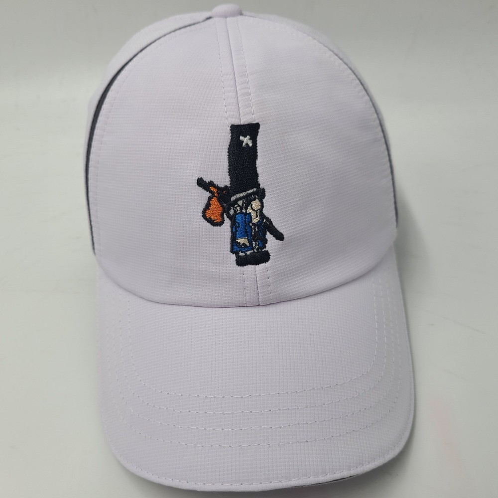 Ahead Hat Adjustable Off White Purple The Low Bidder Golf UPF 50 Outdoors Men