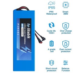 48V Lithium Ebike Battery w/ 30A BMS for ≤1500W Electric Bike Bicycle Scooter US