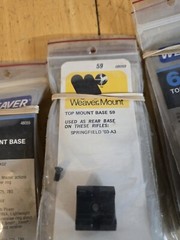 (1) weaver scope mount bases #47-89 (sold individually)