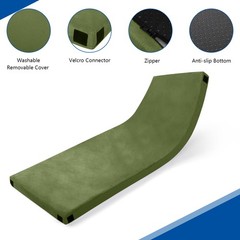 Portable Memory Foam Camping Mattress Floor Mat Roll Up for Guests Kids Adult
