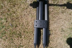 KORUM RIVER BARBEL TRIPOD USED COARSE FISHING TACKLE WITH PLASTIC CUPS