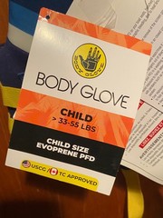 Body Glove Swim Zippered Vest, Child Size, 33-55 pounds *NEW w/Tags* u2