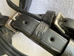 STUBBEN Lightly Used FULL Horse BLACK Padded Leather Freedom Ergonomic BRIDLE