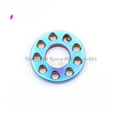 10pcs/lot Titanium Bolts Screws Washer M6M8 M10 Porous Drilled Spacer Ti Washers