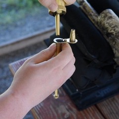 Muzzle-Loaders Brass Powder Measure – Adjustable up to 120 Grains – Black
