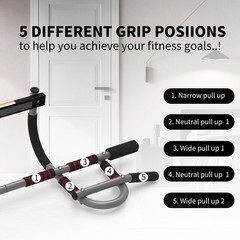 Screw Free Adjustable Doorway Pull Up Bar Upper Body Pull Up Training Bar