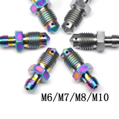 Titanium Bolts M6 M8 M10 Motorcycle Single Hole Brake Caliper Bleed Nipple