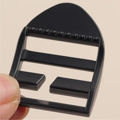 2 Pack Black Metal Backpack Buckles 4*3.5 cm/1.57*1.22 in Zinc Alloy Adjustable