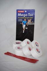 Tourna Mega Tac Overgrips 18 grips White TENNIS – NEW factory irregular