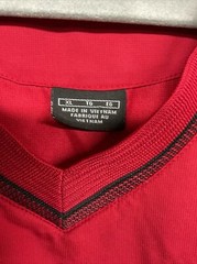 Nike Golf Men’s Red Short Sleeve V-Neck Pullover Windbreaker Jacket Size XL