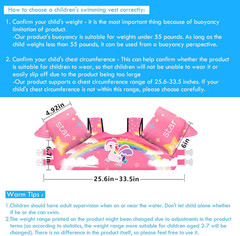Kids Swim Vest Life Jacket for 30-55 Pounds Boys and Girls, Toddler Floaties wit