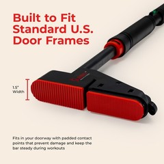 Door Mount Pull Up Bar Adjustable No-Screw Lock Anti-Rotation Home Gym Pull Up