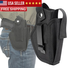 Universal IWB OWB Tactical Gun Holster with Mag Pouch Concealed Carry Pistol