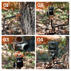 ALTIN Trail Camera Tree Mount, Holder, Bracket, 360 Rotatable, 5KG Capacity, …
