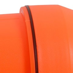 Motorcycle Waterproof Tool Tube, Universal Storage Manual Medium Orange