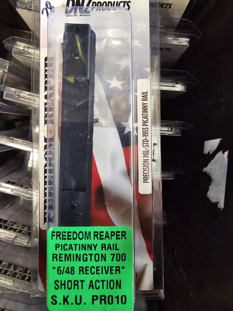 DNZ Freedom Reaper Picatinny Rail Fits Remington 700 Short Action Black – PR010