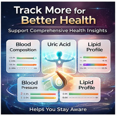 Smart Ring Blood Glucose Uric Acid Lipids HRV Sleep Fitnes Tracker for Women Men