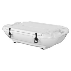 Uimoso 40QT Floating Cooler Ice ChestDual-Sided Lids for Water Land & Lake White