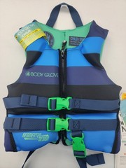 Body Glove PFD Life vest Youth Child Boy&rsquo;s 33-55 pounds, Blue Black Green NEW