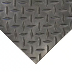 Home Gym Floor Mat Diamond Plate Rubber Roll Garage Golf Cart Truck Bed 4&prime; x 2&prime;
