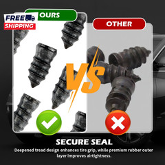 2026 Upgraded 60PCS Screw in Tire Plugs Self Service Tire Plugs Kit with Screwdr