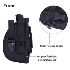 Tactical Molle Pistol Holster Military Adjustable Right Hand Gun Pouch Holster