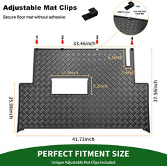 Golf Cart Floor Mat Clips Kit, Adjustable Mat Clips Universal Fit Ezgo/Club Car/