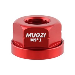 Bicycle Flange Axle Nuts M9 M10x1 Aluminum Alloy Bike Hub Front Rear Freewheel