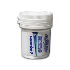 Aquatabs 397mg Water Purification Tablets- 100 Pack
