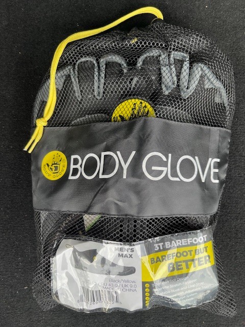 Body Glove Men&rsquo;s 3T Barefoot Max Beach Pool Water Shoes Black/GreyYellow Size 10