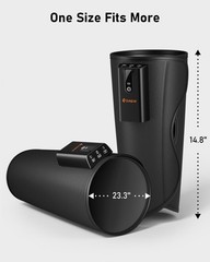 QUINEAR Cordless Calf Massager with Heat and Compression, Leg Massager for Ci…