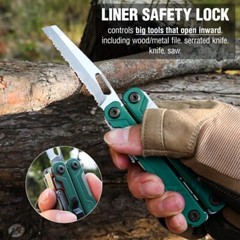 WORKPRO 18-in-1 Multi Tool Plier Stainless Steel Multitool Pocket Knife w/2 Lock