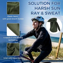 Skull Caps Wicking Beanie Bandanas Cycling Running Adjustable Headwrap Headband