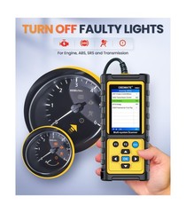 OBD2 Scanner with ABS SRS Transmission, Reset Fault Lights | Check Engine Cod…