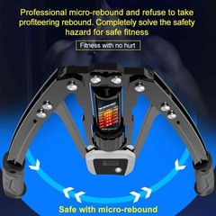 Hydraulic Adjustable Arm Exerciser: 22-440lbs Strength Trainer with LCD Display