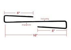 Pack of 5, Handgun Pistol Hanger Rack Safe Shelf Gun Hangers Storage Rack