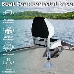 Adjustable Boat Seat Pedestal for Pontoon Captain Boat Seat Pedestal with Slide