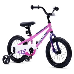 RoyalBaby Rocket Outdoor Children&rsquo;s Bike with Training Wheels, 12 Inch, Pink