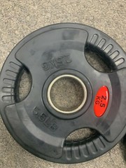 Preowned Pair of 2.5KG/5.5LB Barbell Weight Plates