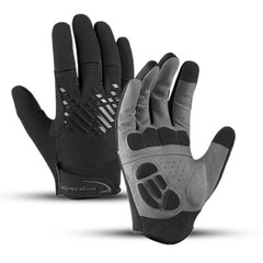 Padded Full Finger Cycling Gloves Mountain Bike Gloves Breathable MTB Racing
