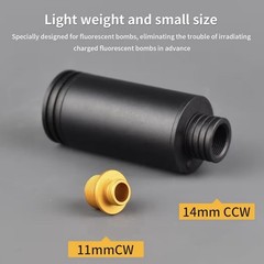 Glow in the Dark Tracer Unit for 14mm CCW & 10mm CW Threads – M14 to M11 Adapter
