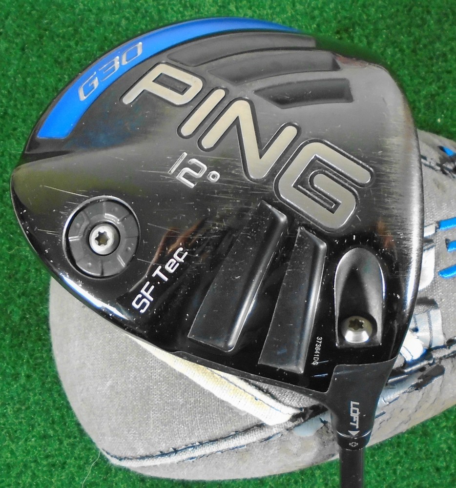 Used Ping G30 SF Tec 12* Driver, TFC 80 SR Soft Regular (Senior) w/ Headcover