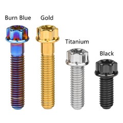 Titanium Bolt M4 M5 M6 10-30mm Flange Torx Screw Ti Alloy Fasteners for Bicycle