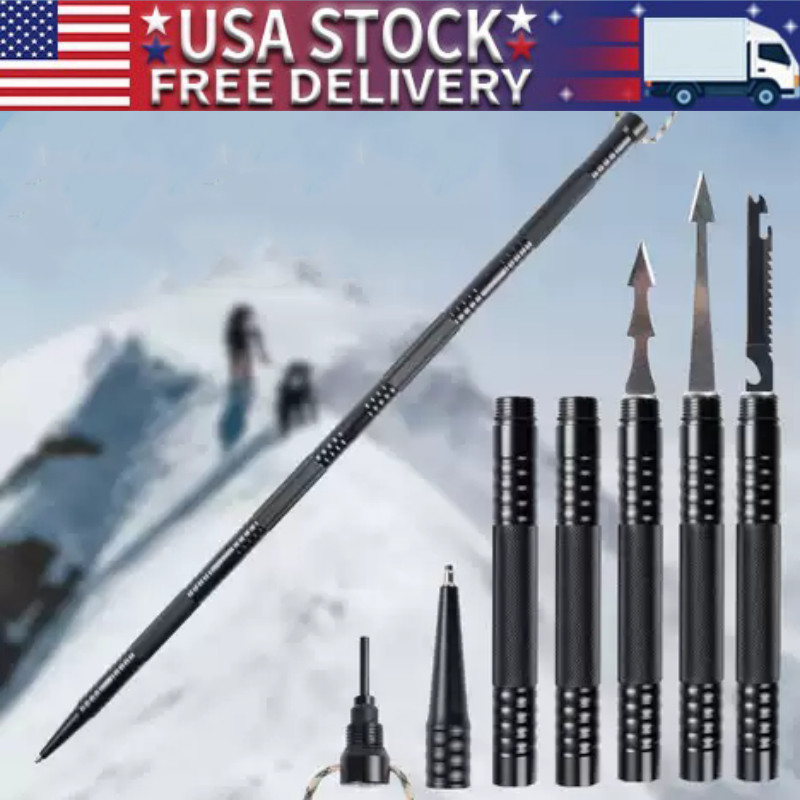 Multi-Functional Hiking Stick Tactical Hiking Pole – Tool Equipment Hiking Pole