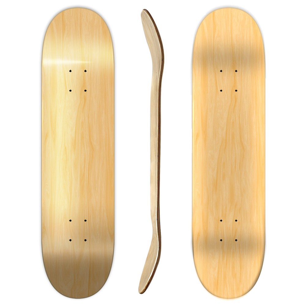 Pro Natural Blank Skateboard Deck,7.5&Prime;; 7.75&Prime;; 8.0&Prime;; or 8.25&Prime;; 8.5&Prime; for choices