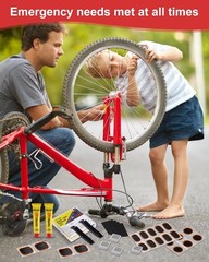 Bike Tire Repair Kit Plastic 20 Patch Tools Patch Kit for Mountain Road