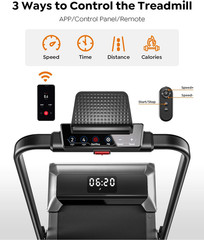Walking Pad Treadmill with Incline, 2 in 1 Foldable Treadmills for Home Small Of