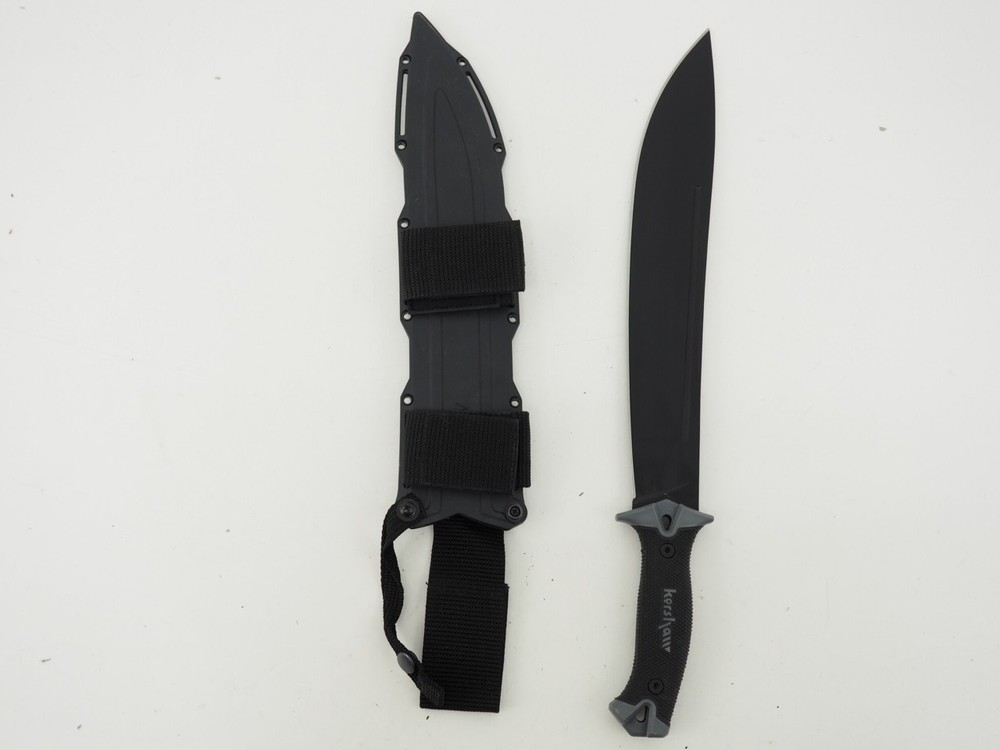 New! Kershaw 1076 14&Prime; Fixed Blade Machete Knife Carbon Steel w/ Sheath