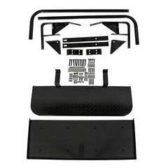 Golf Cart Flip Folding Rear Back Seat Kit w/ Roof Support For EZGO TXT 1995-UP