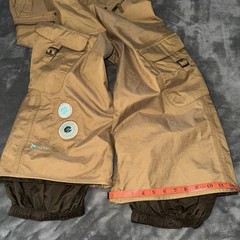 Burton Womens Snowboard Ski Pants Mustard Yellow Size S With Patches